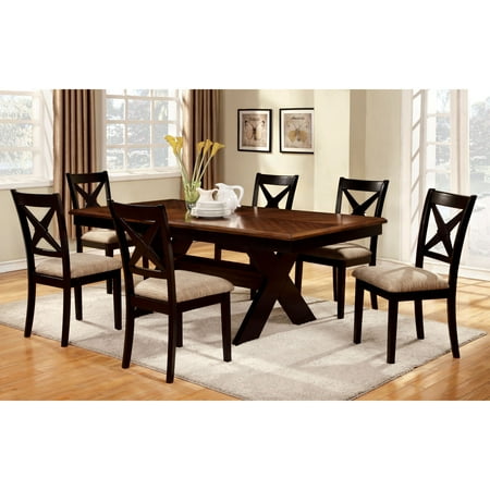 7 piece dining set with leaf upholstered furniture of america berthetta 7piece dining set with leaf 7 piece dining set with leaf upholstered furniture of america berthetta 7piece dining set with leaf